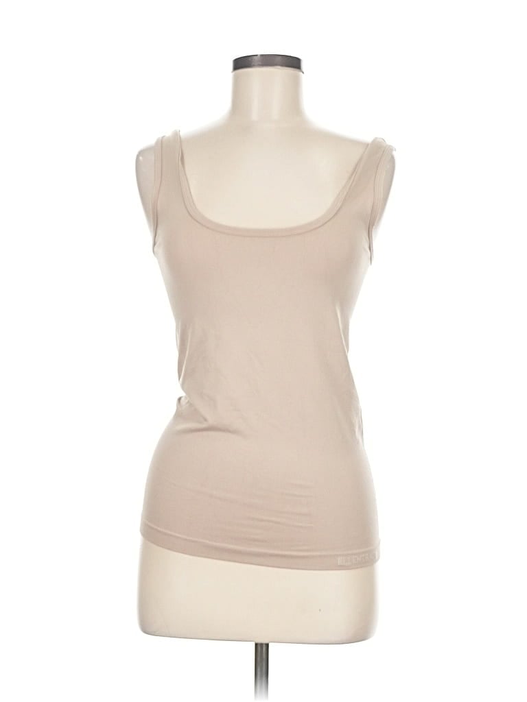 Click to view more detailed imagery on our partner's website Pre-owned Ellen Tracy Tank Top Tan Strapless Neckline Tops In Brown