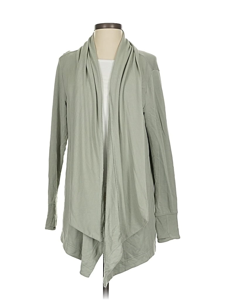 Pre-owned Athleta Cardigan Sweater In Gray