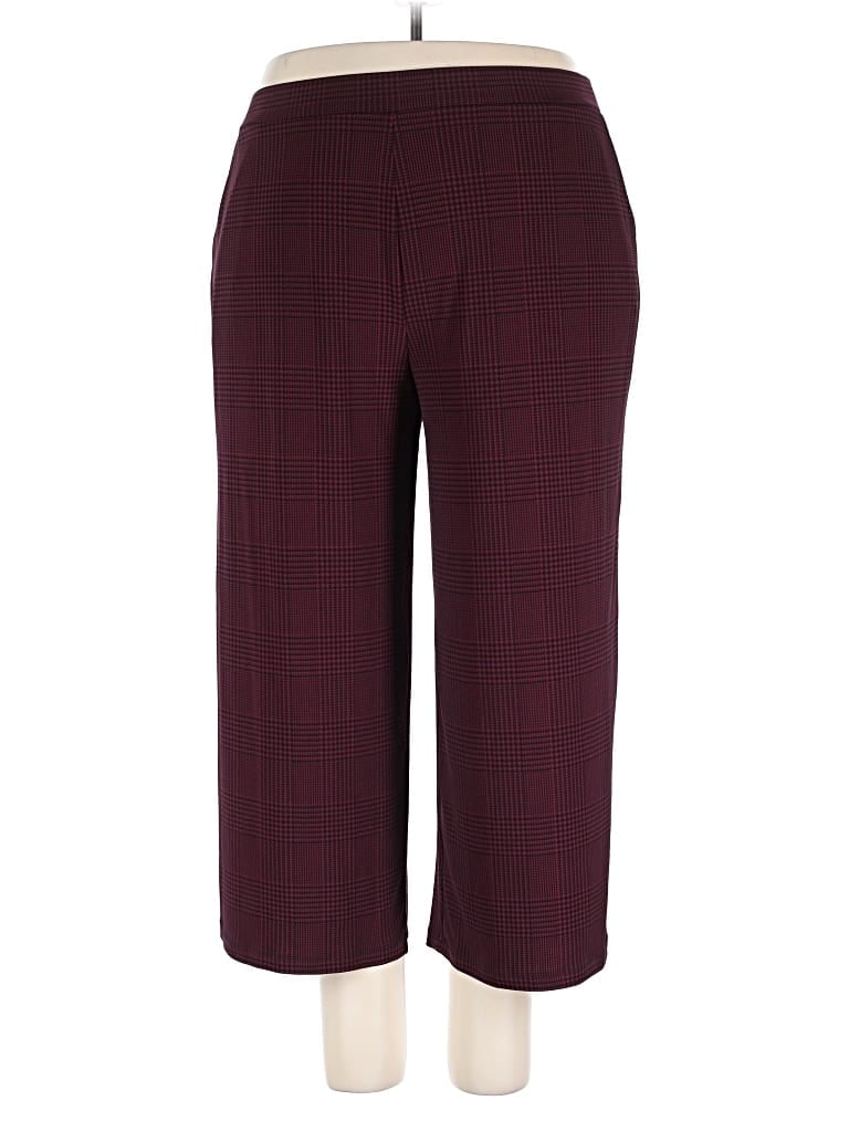 Pre-owned Susan Graver Casual Pants In Burgundy