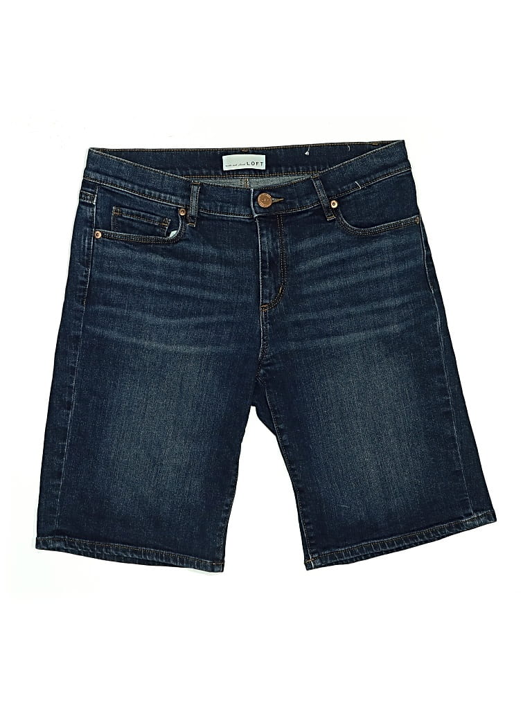 Pre-owned Ann Taylor Loft Denim Shorts In Blue
