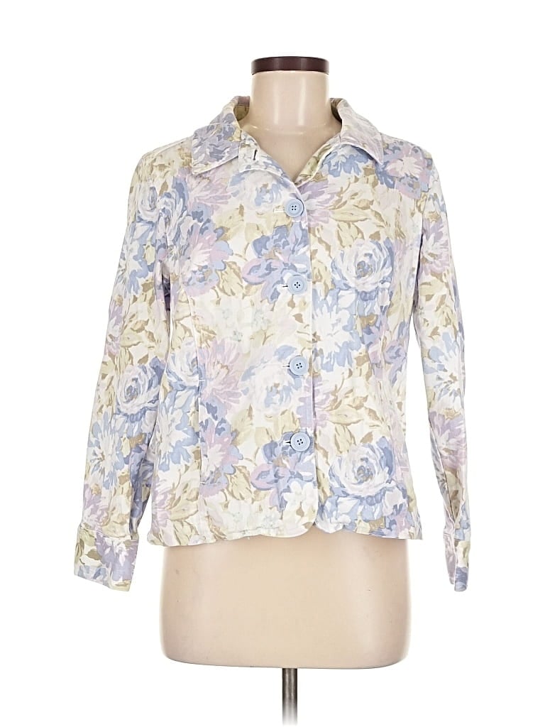 Pre-owned Croft & Barrow Jacket In White