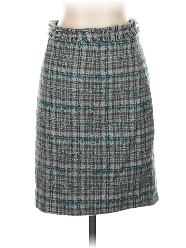 Click to view more detailed imagery on our partner's website Pre-owned Brooks Brothers Wool Skirt In Gray