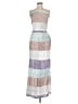 Splendid 100% Rayon Silver Purple Cocktail Dress Size M - photo 1