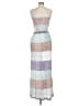 Splendid 100% Rayon Silver Purple Cocktail Dress Size M - photo 2