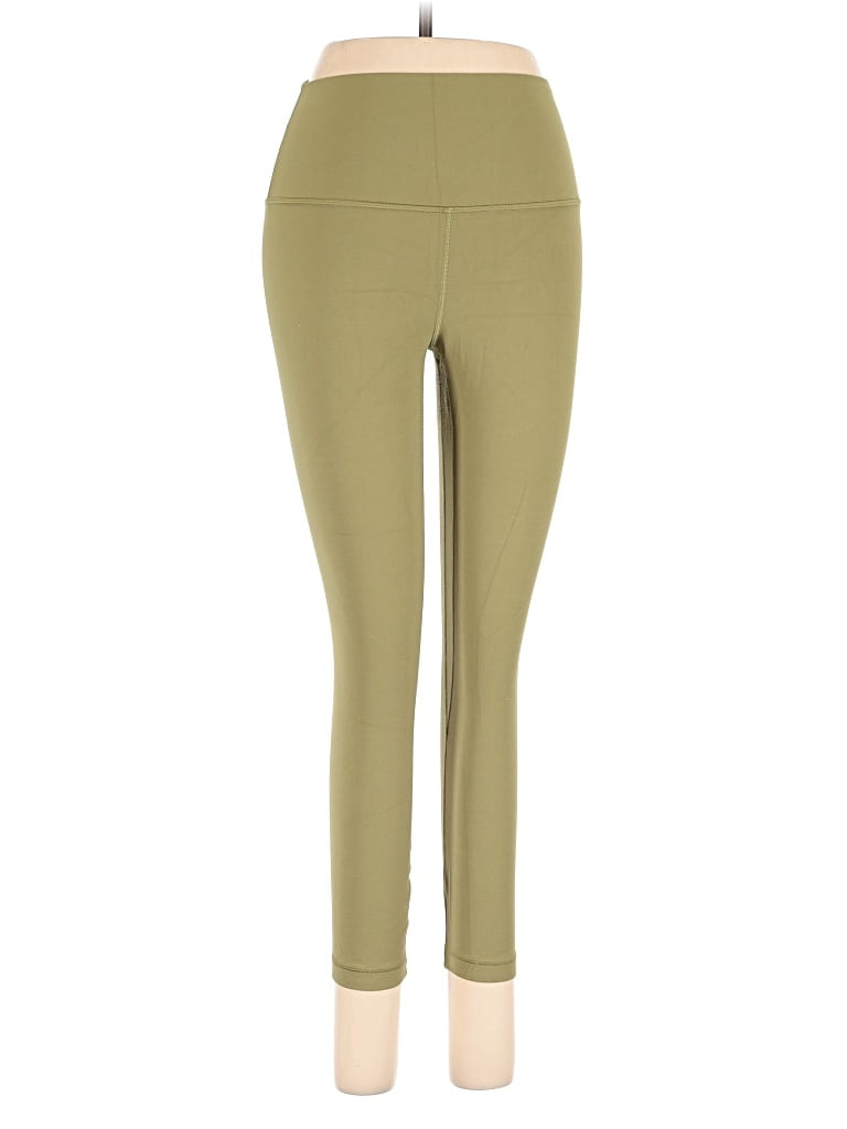 Pre-owned Lululemon Athletica Active Pants In Green