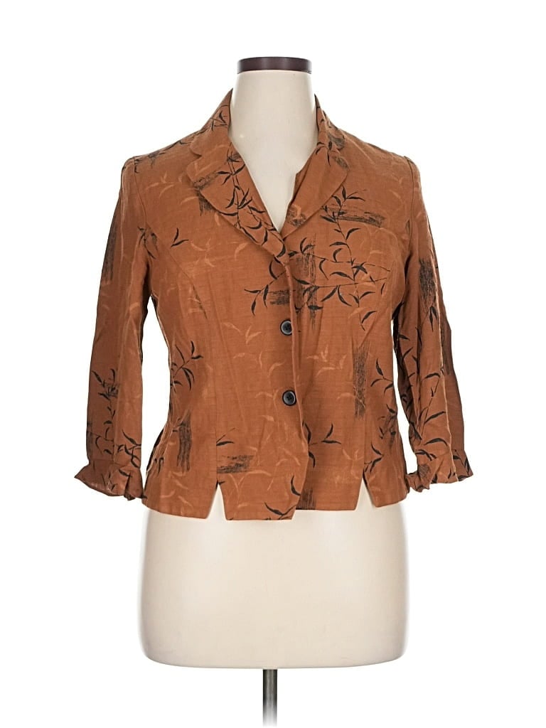 Pre-owned Leslie Fay Jacket In Brown