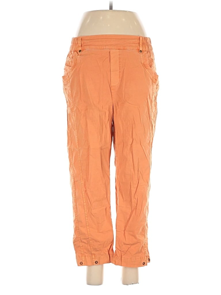 Pre-owned Soft Surroundings Cargo Pants In Orange