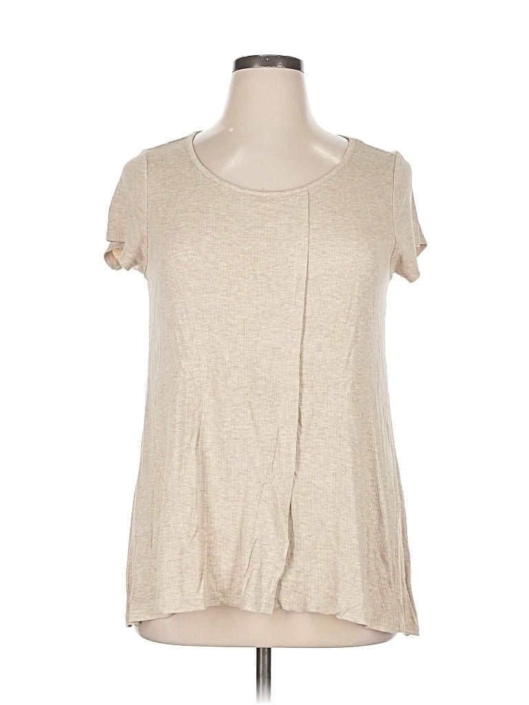 Pre-owned Cable & Gauge Short Sleeve T-shirt In Brown