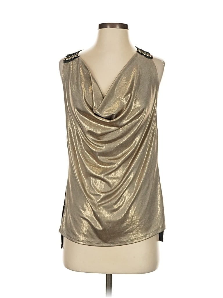 Pre-owned Xoxo Sleeveless Blouse In Gold