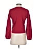 TeXTURE & THREAD Madewell Burgundy Long Sleeve Blouse Size XS - photo 2