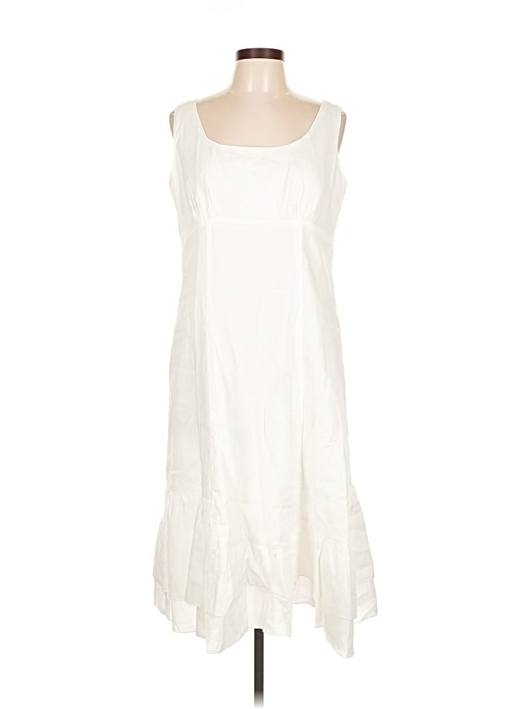 Pre-owned Casting Casual Dress In White