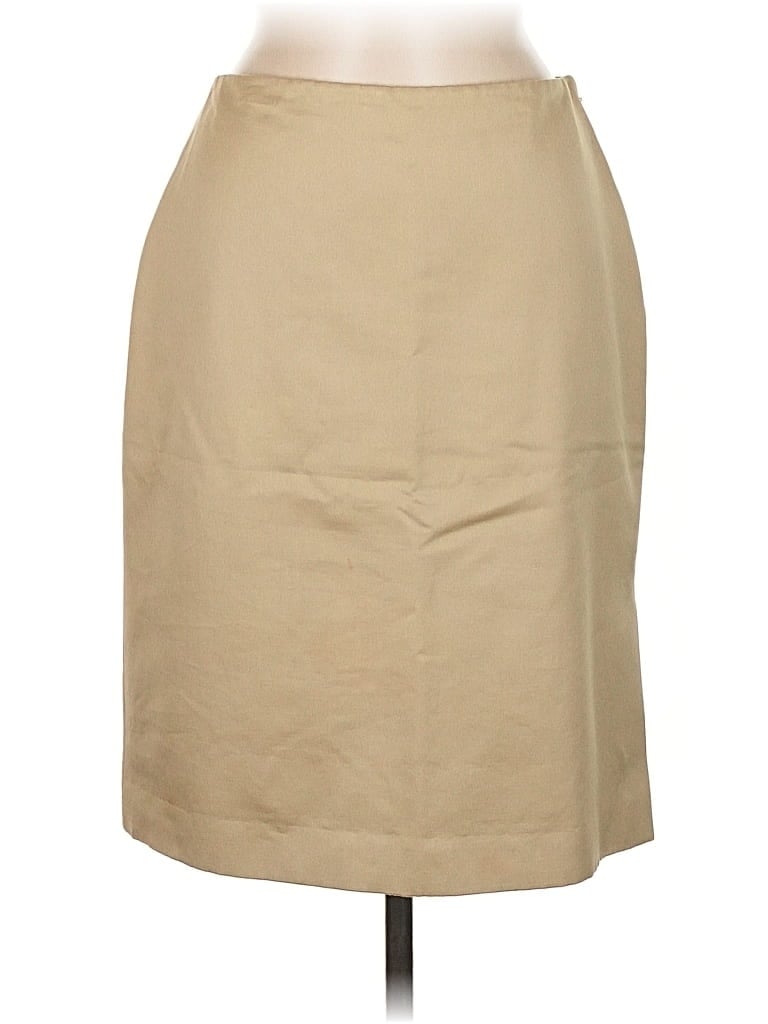 Pre-owned Linda Allard Ellen Tracy Formal Skirt In Brown