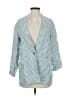 Madewell 100% Linen Checkered-gingham Teal Blazer Size XXS - photo 1