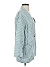 Madewell 100% Linen Checkered-gingham Teal Blazer Size XXS - photo 4