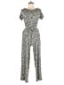 By Anthropologie Animal Print Silver Jumpsuit Size XS - photo 1