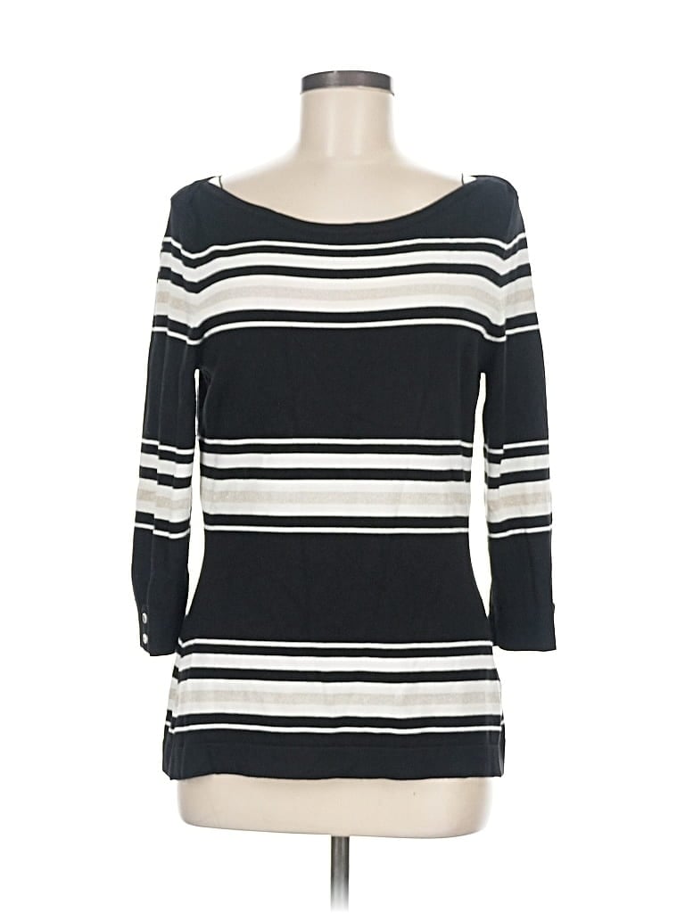 Pre-owned White House Black Market Pullover Sweater In Black