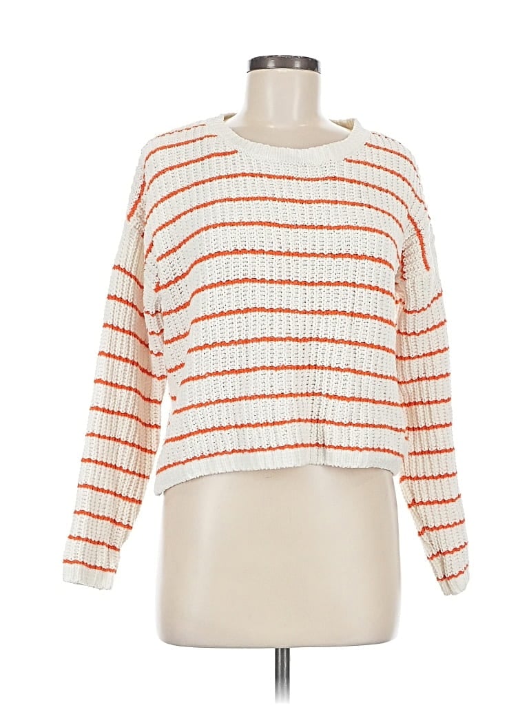 Pre-owned Assorted Brands Pullover Sweater In White