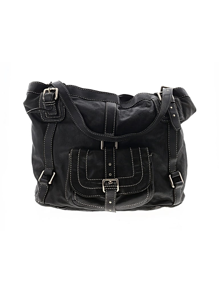 Pre-owned Michael Michael Kors Leather Satchel In Black