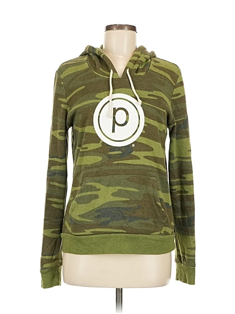 Pre-owned Pure Barre Pullover Hoodie In Green