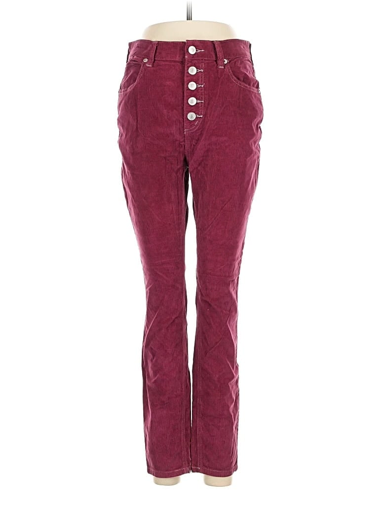 Pre-owned We The Free Casual Pants In Burgundy
