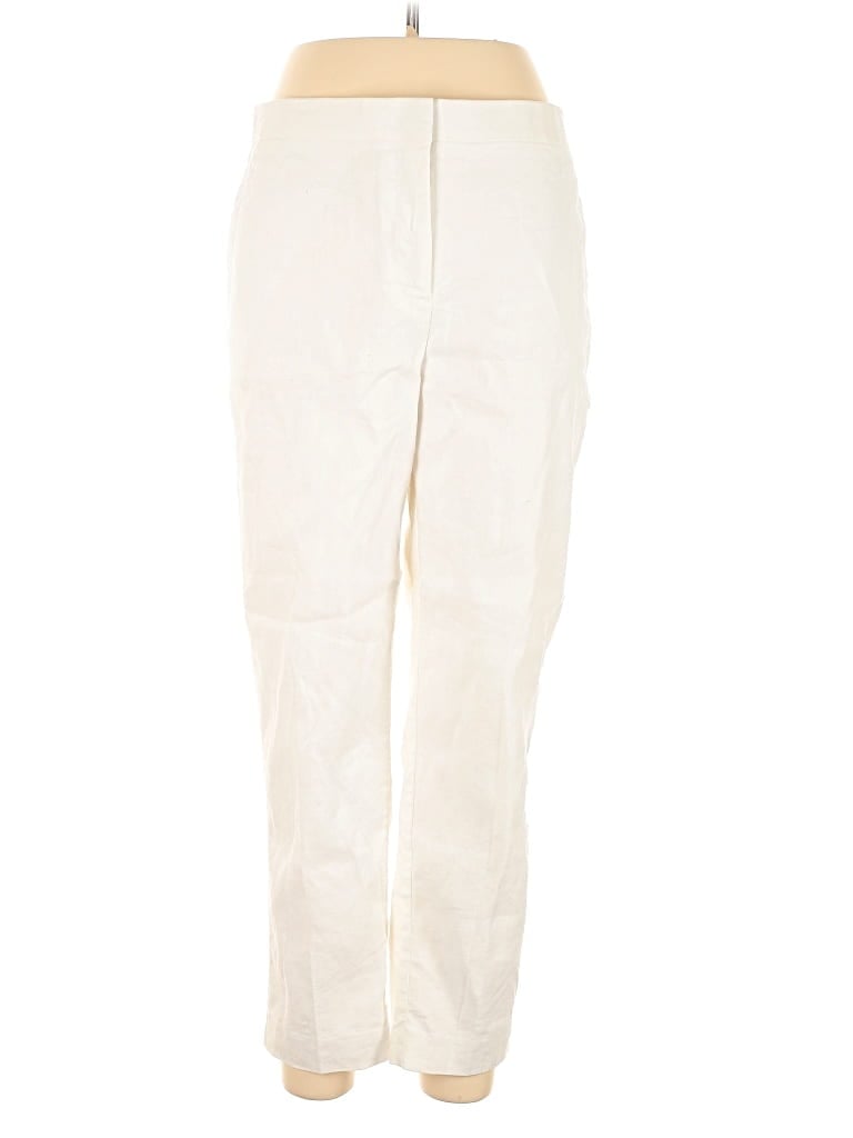 Pre-owned Ann Taylor Casual Pants In White