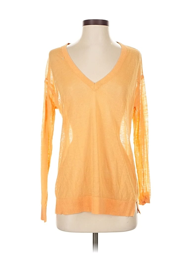 Pre-owned Maeve By Anthropologie Pullover Sweater In Orange