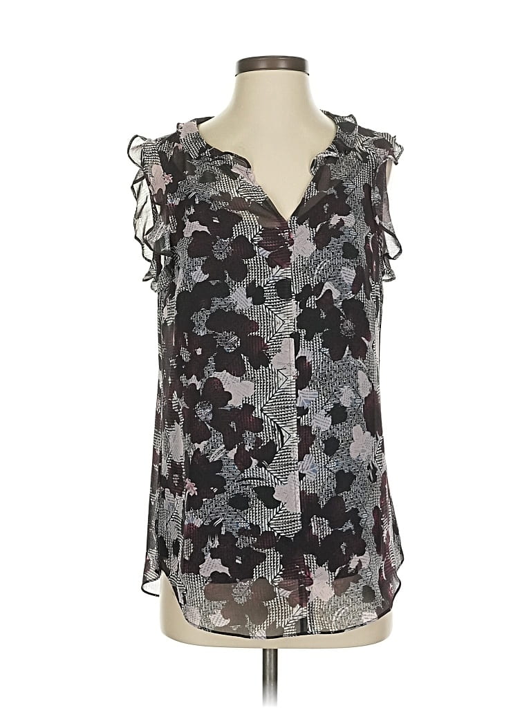 CABI Pre-owned Sleeveless Blouse In Gray