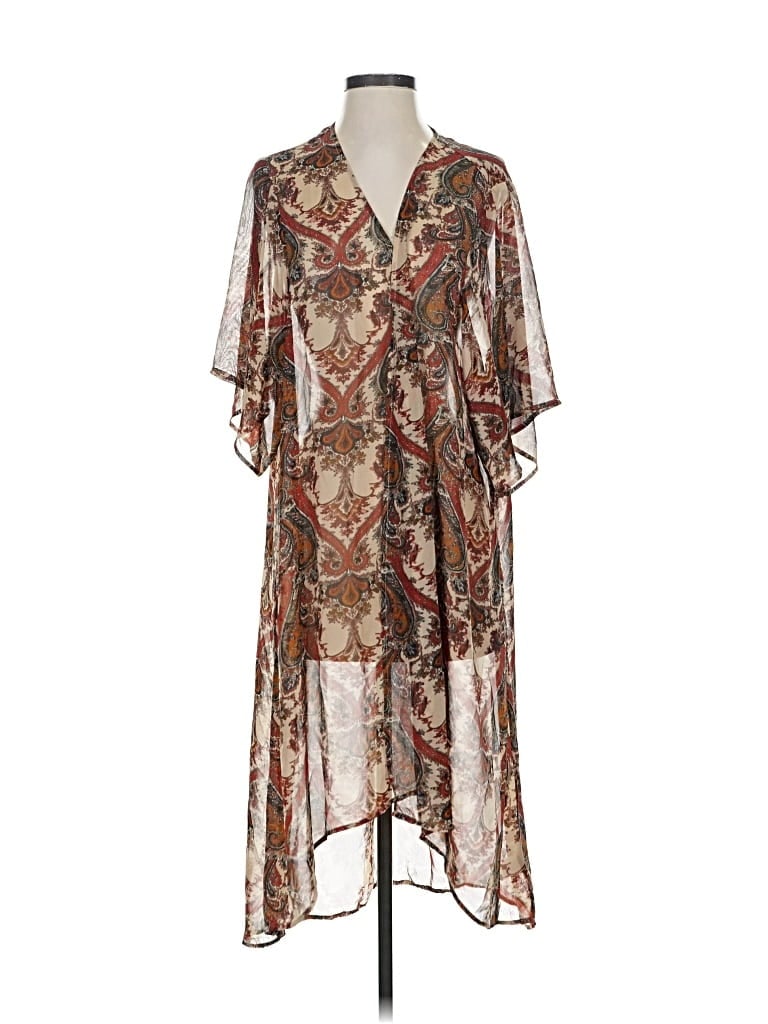 Pre-owned Daniel Rainn Kimono In Brown