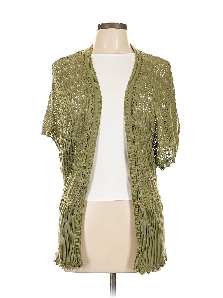 Pre-owned Unbranded Cardigan Sweater In Green