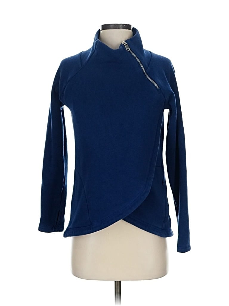 Click to view more detailed imagery on our partner's website Pre-owned Athleta Cardigan Sweater In Blue