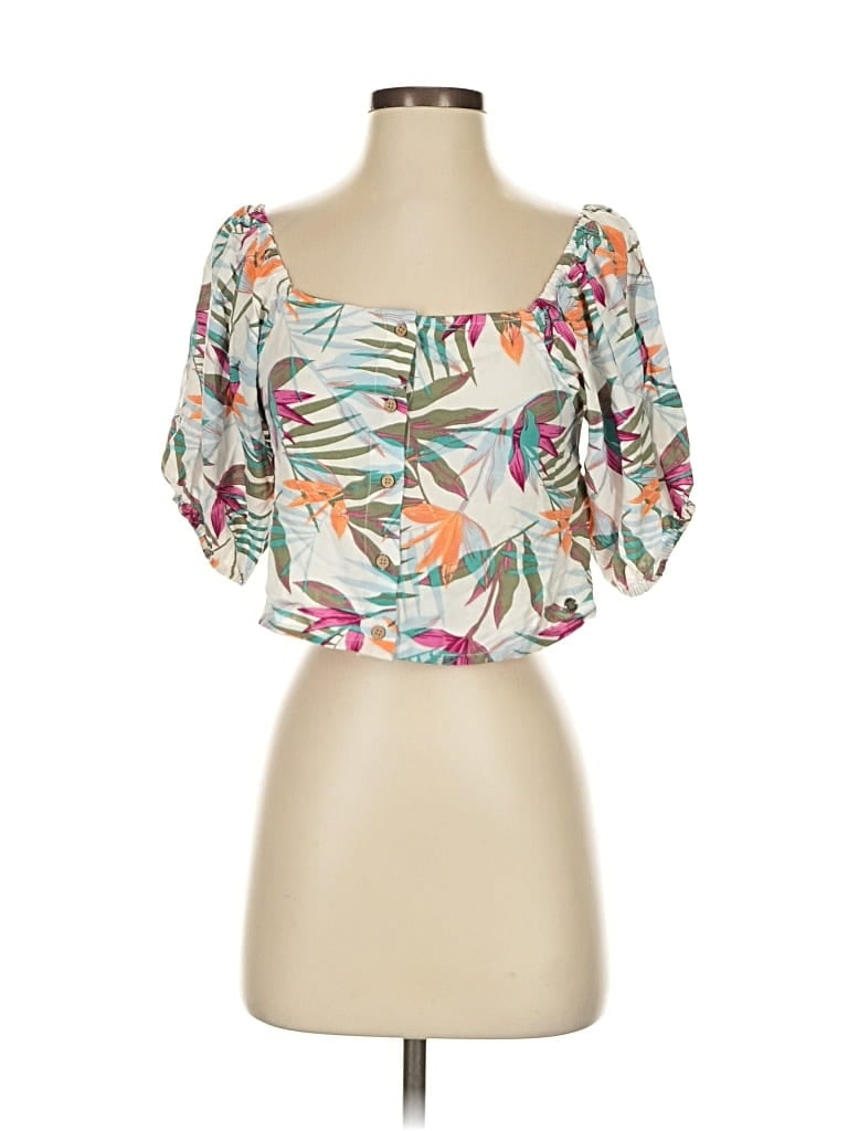 Pre-owned Roxy Tube Top White Strapless Neckline Tops