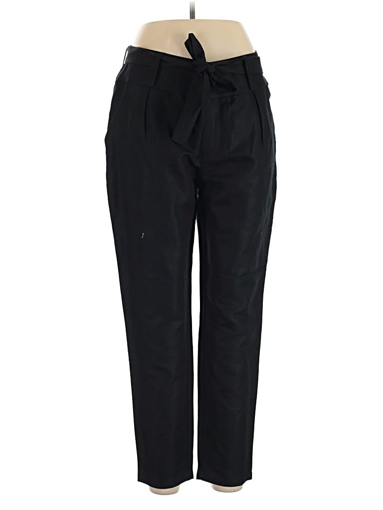 Pre-owned Avec Les Filles Linen Pants In Black