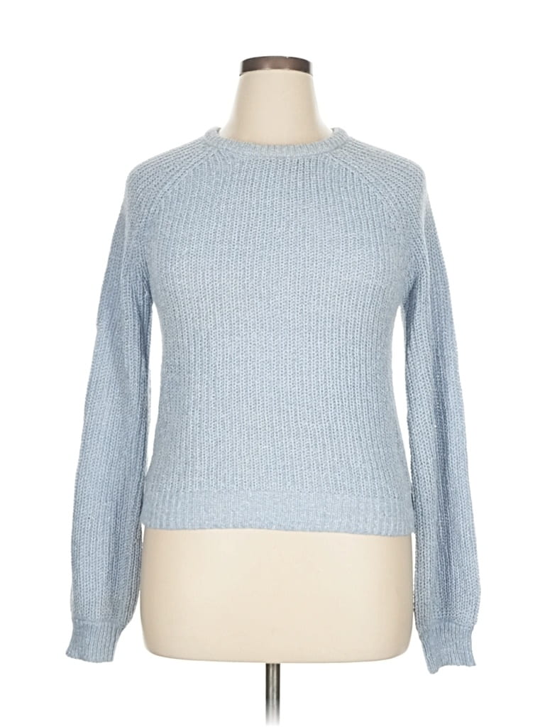 Pre-owned Forever 21 Plus Pullover Sweater In Blue