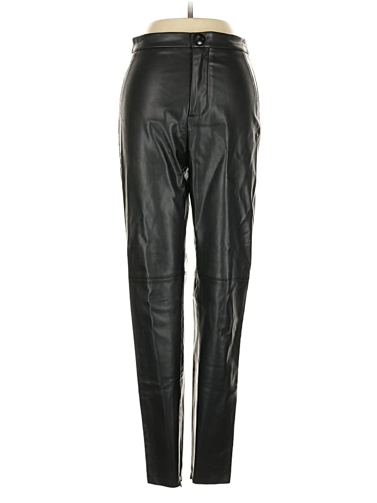 Click to view more detailed imagery on our partner's website Pre-owned Zara Faux Leather Pants In Black