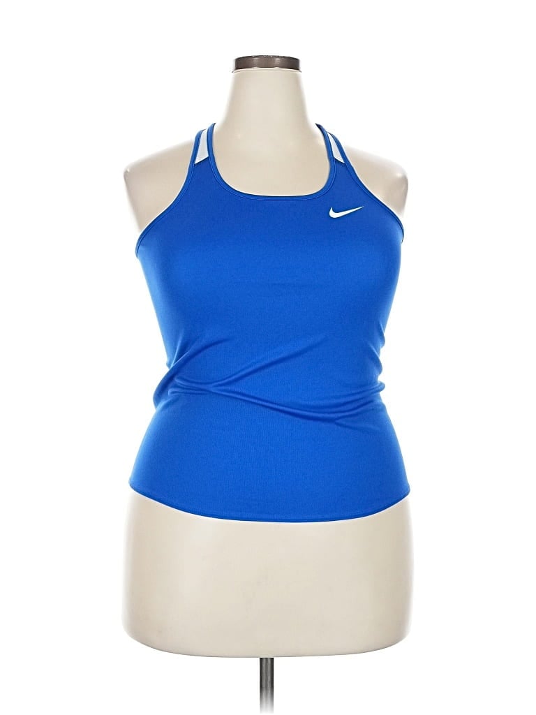 Pre-owned Nike Active Tank Top In Blue