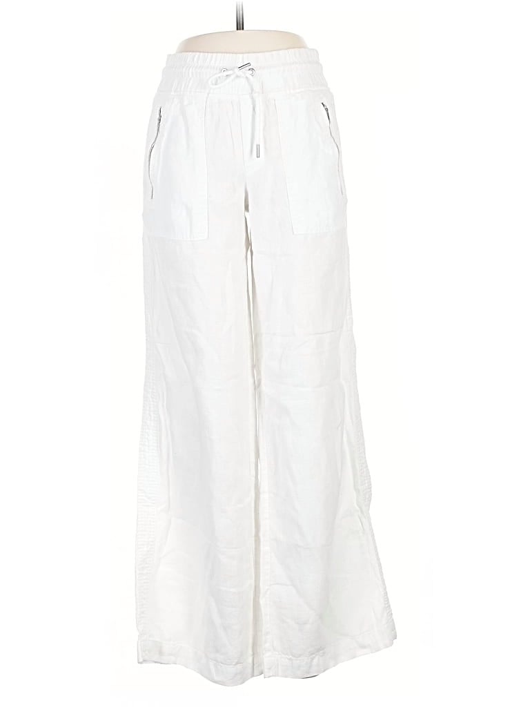 Pre-owned Athleta Linen Pants In White