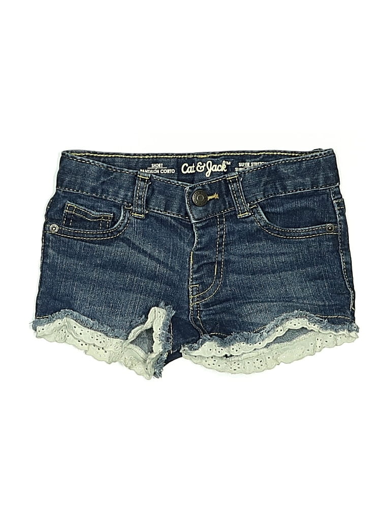 Pre-owned Cat & Jack Kids' Denim Shorts In Blue