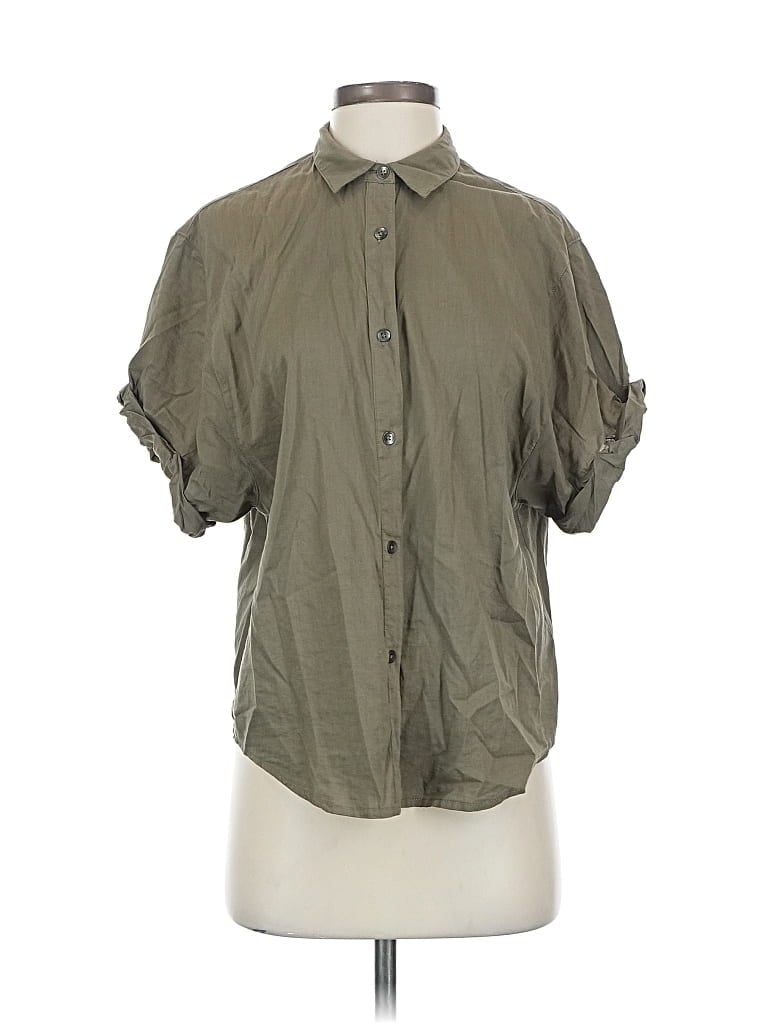 SPLENDID Pre-owned Short Sleeve Blouse In Green