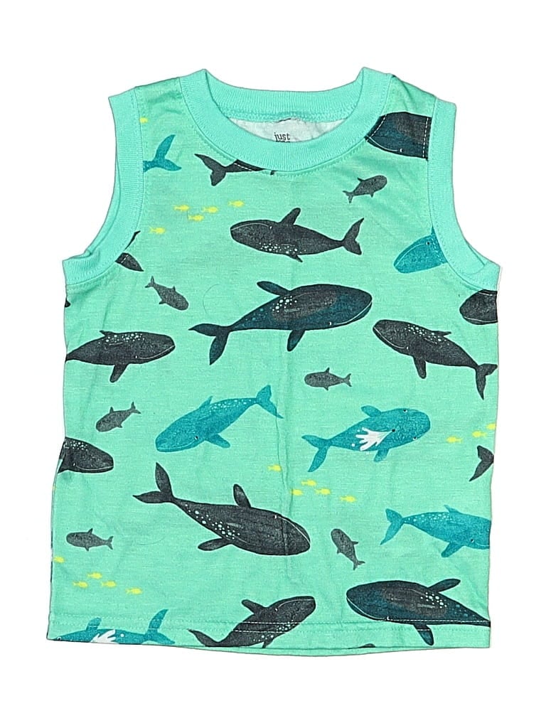 Pre-owned Just One You Made By Carter's Kids' Sleeveless T-shirt In Blue