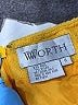 Worth Solid Yellow Casual Skirt Size 6 - photo 4