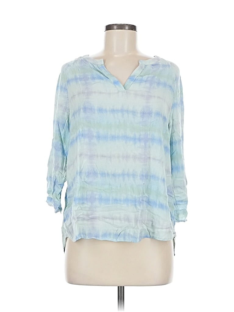 Click to view more detailed imagery on our partner's website Pre-owned Chico's 3/4 Sleeve Blouse In Blue