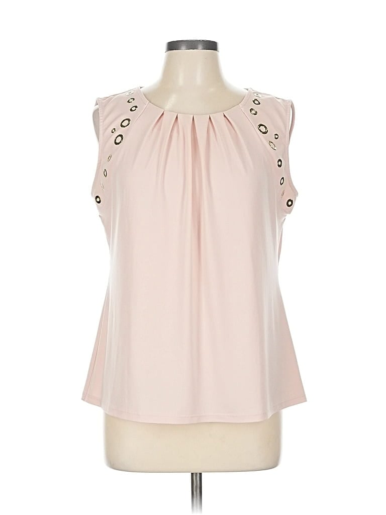 Pre-owned Calvin Klein Sleeveless Blouse In Pink