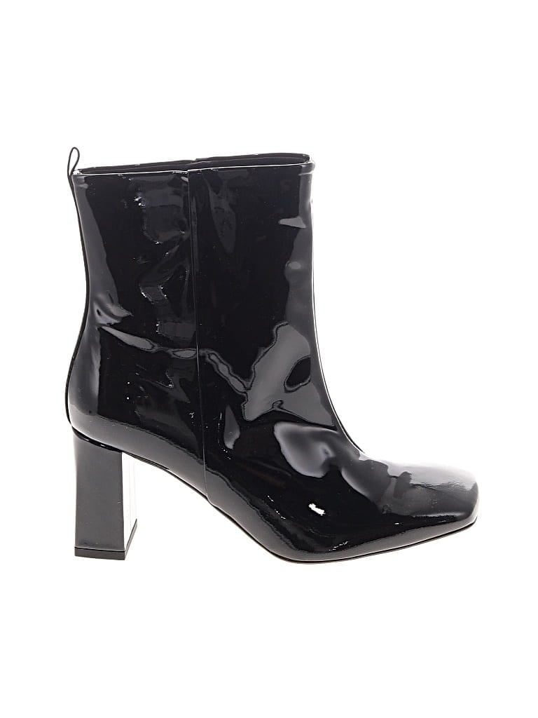 Pre-owned Good American Ankle Boots In Black