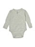 Unbranded 100% Cotton Solid Gray Long Sleeve Onesie Size 0-3 mo - photo 1