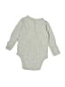 Unbranded 100% Cotton Solid Gray Long Sleeve Onesie Size 0-3 mo - photo 2