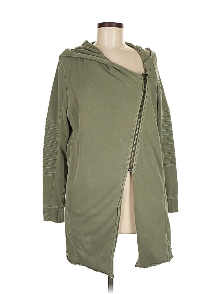 Pre-owned Divided By H&m Zip Up Hoodie In Green