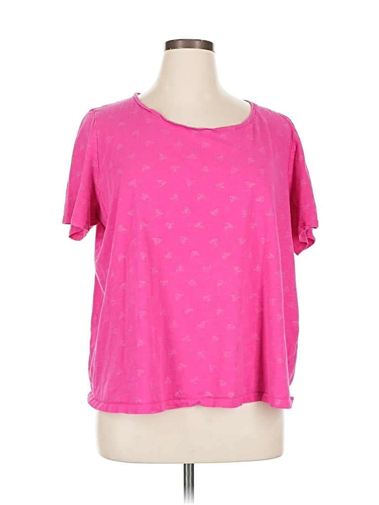 Pre-owned Catherines Short Sleeve T-shirt In Pink