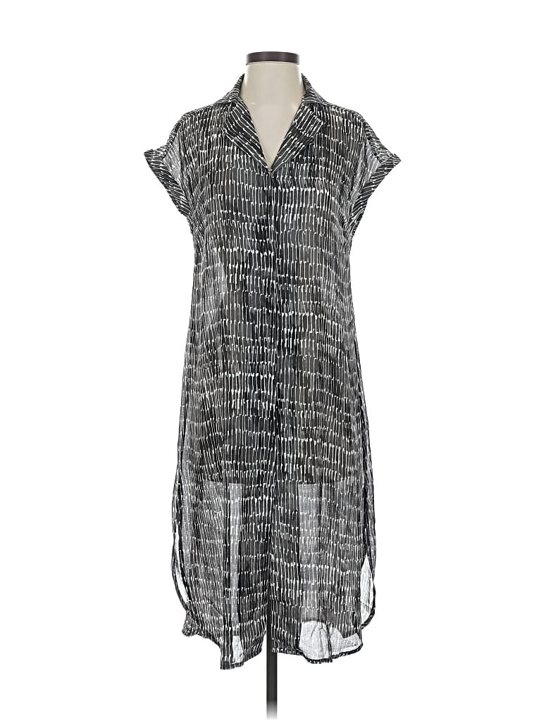 Pre-owned H By Halston Casual Dress In Gray
