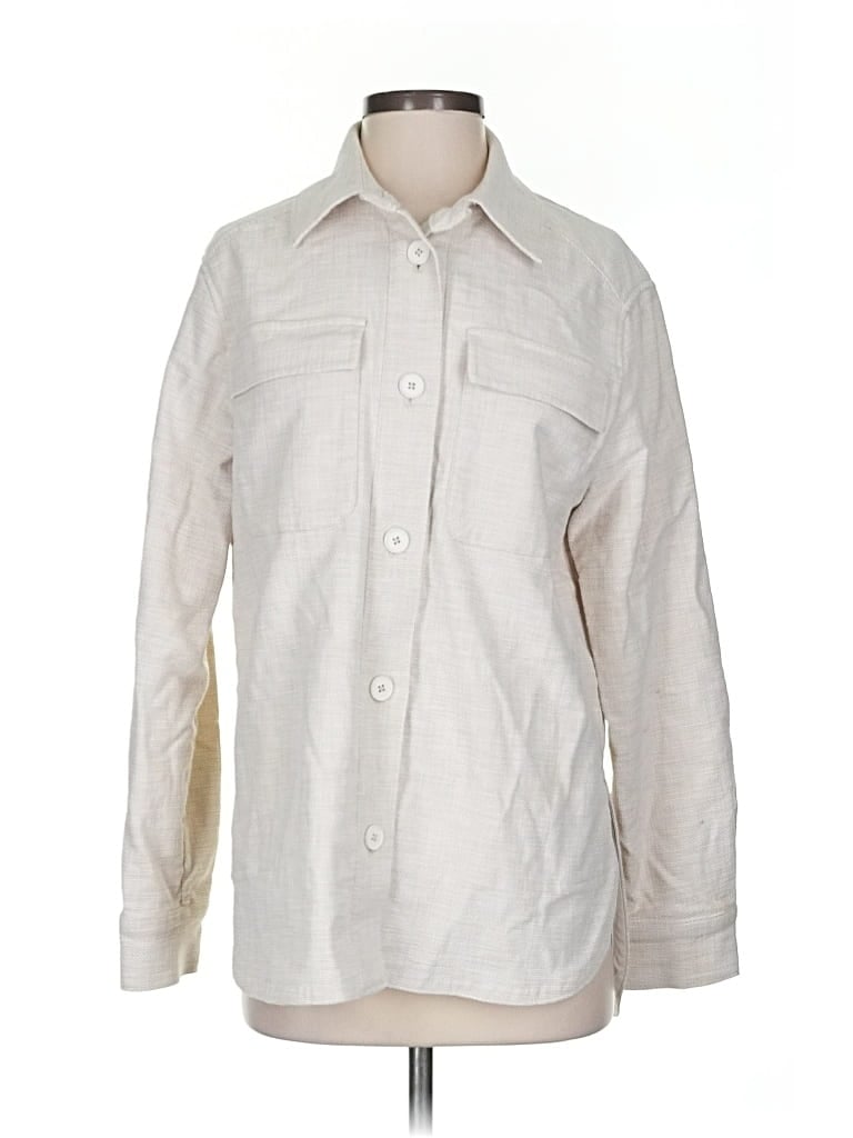 Pre-owned Banana Republic Long Sleeve Button Down Shirt In White