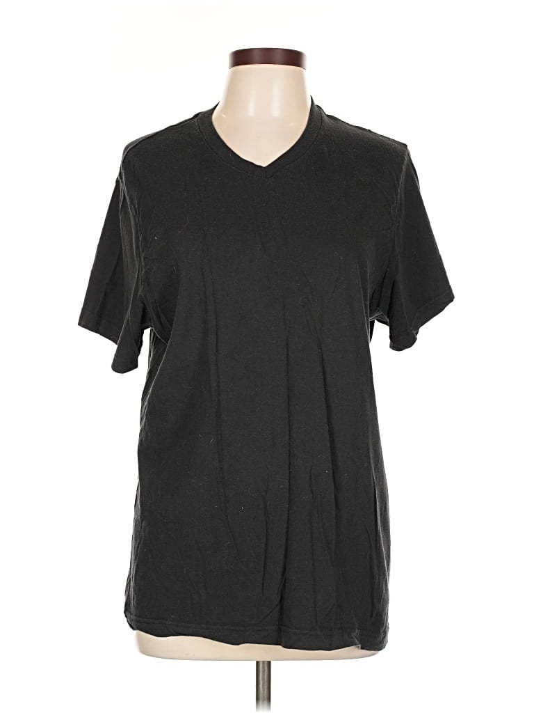 Pre-owned Alfani Short Sleeve T-shirt In Black